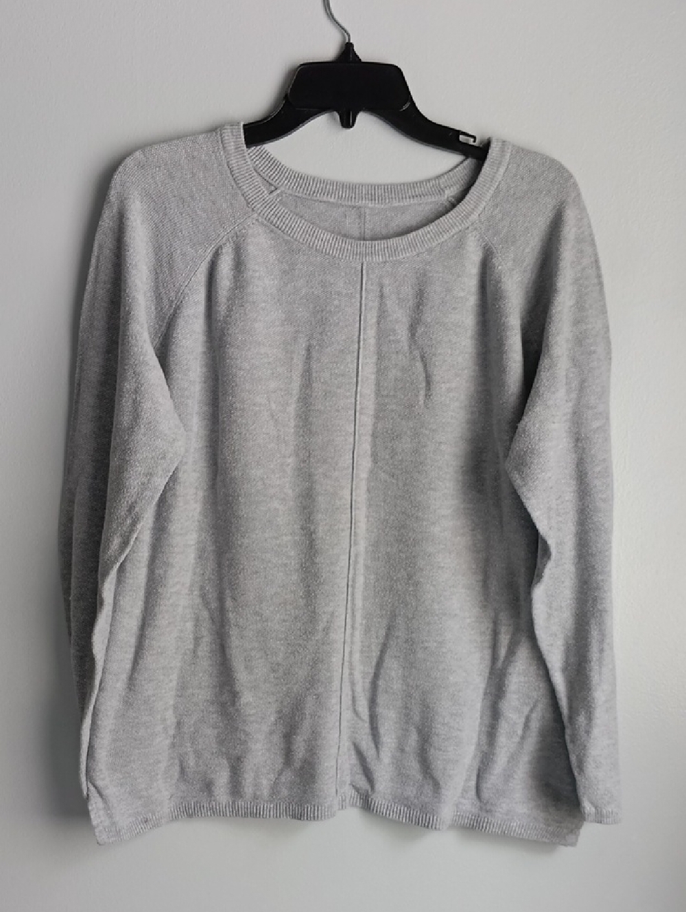 Silver Grey Cotton Blend Sweater